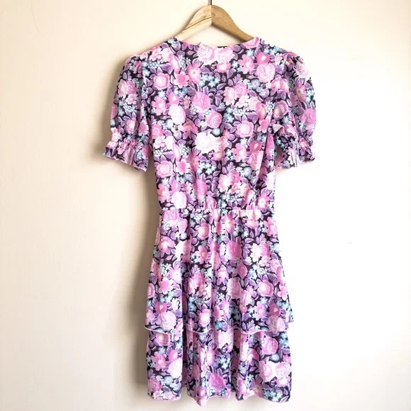 H&M Floral Ruffle Mini Dress - Picture 2 of 16